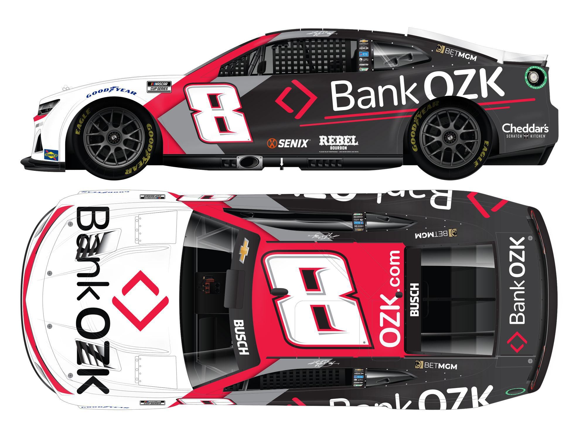 KYLE BUSCH #8 BANK OZK 2025 1/64 DIECAST