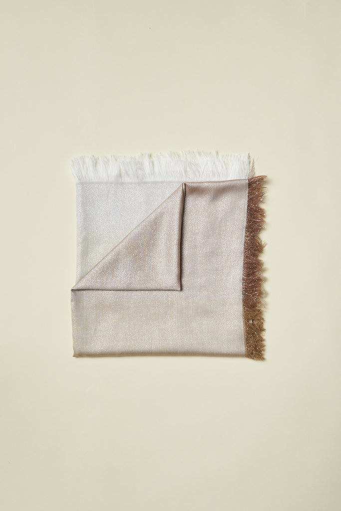 Fringed TENCEL Modal and silk-blend jacquard scarf