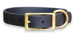 biothane waterproof collar brass black