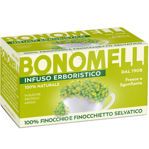 Tisane Bonomelli Tisane Ventre Sgonfio à l'extrait d'anis fenouil et g –  Italian Gourmet FR