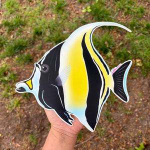 10" Giant Moorish Idol Sticker - lazycoffeedesign