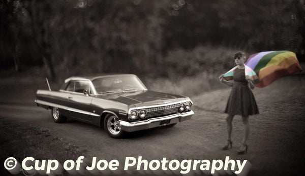 Photographs taken with large and ultra large format cameras have a 3-D like quality due to the ability for the photographer to manipulate depth of field. The resulting effect is especially beneficial for portrait, wedding, and automobile photography. Copyright Cup of Joe Photography.