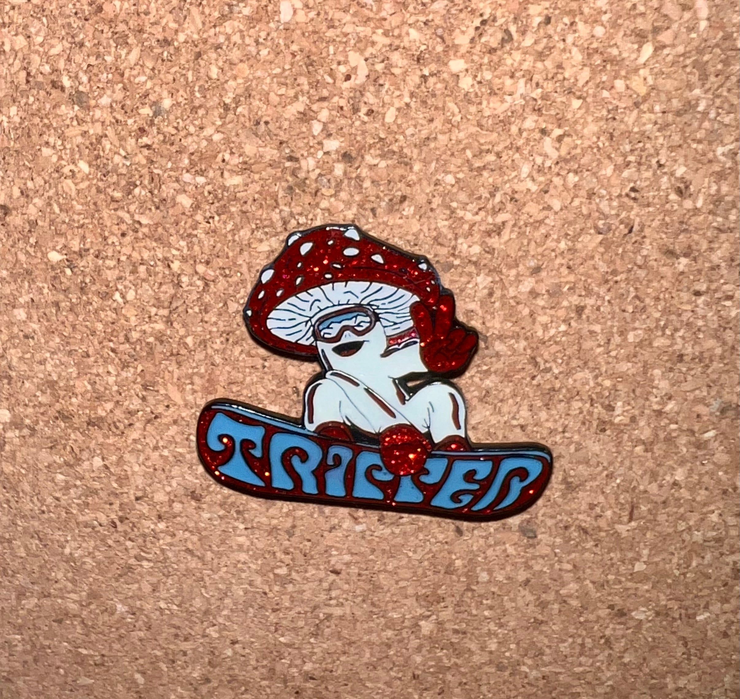 Shroom boarder glow pin - Tripperclothingco product image