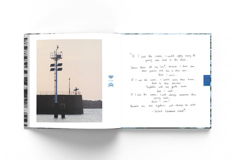 Mockup of the memorial book behing a white background