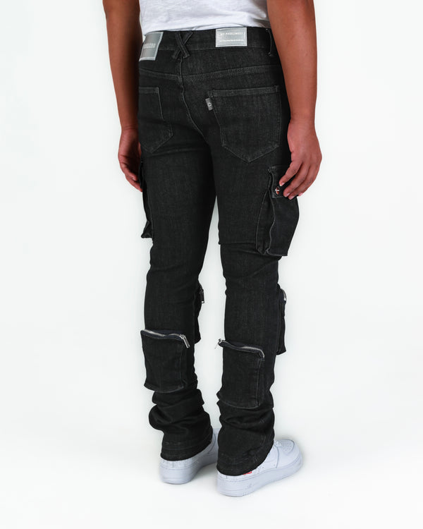 Metro Fusion - Pheelings Never Look Back Cargo Flare Stack Leather Pant -  Men's Pants