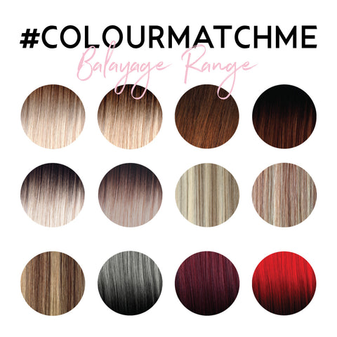 Hair extension colour range