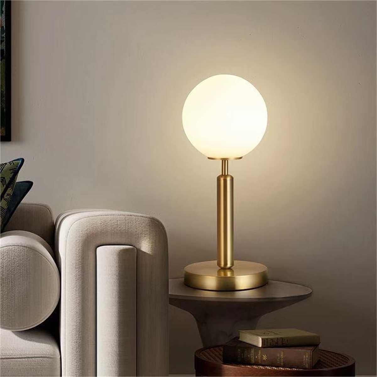 shadeless bedside lamps