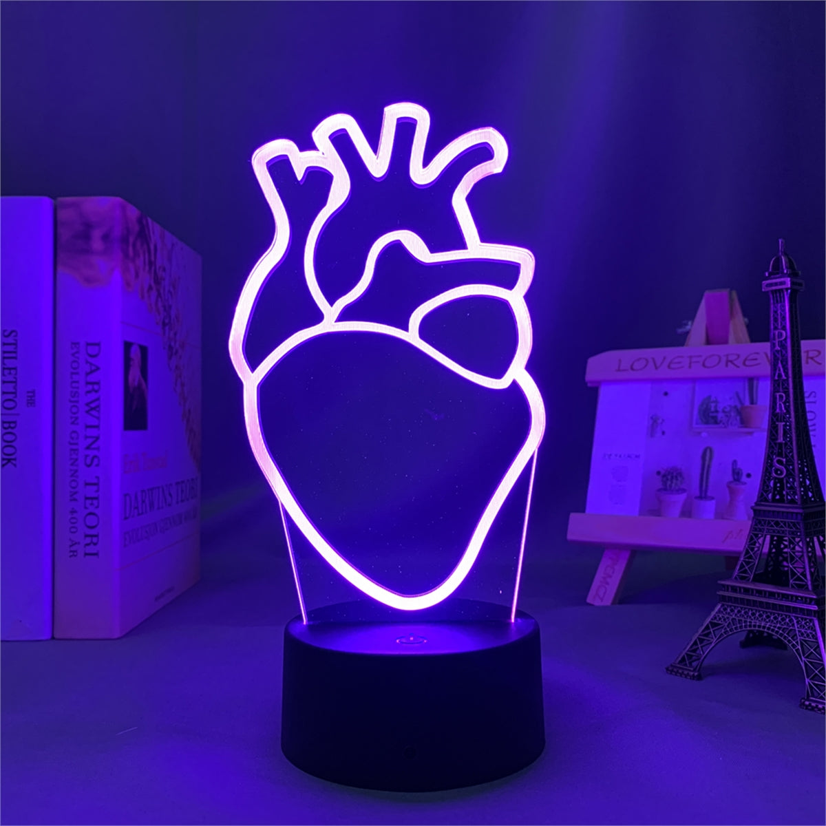 human heart lamp