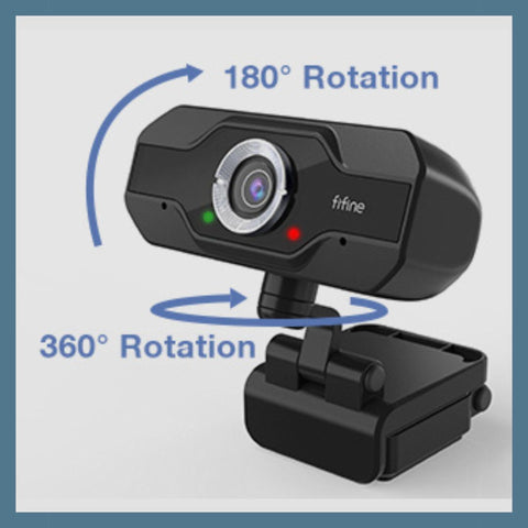 WebCam FiFine K432 has double rotation of 360 and 180 degrees