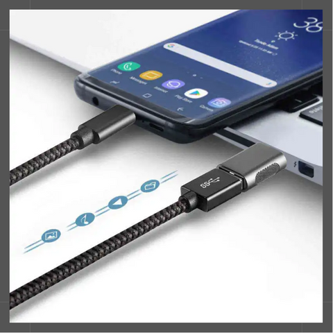 OTG USB-A  A USB-C De Metal