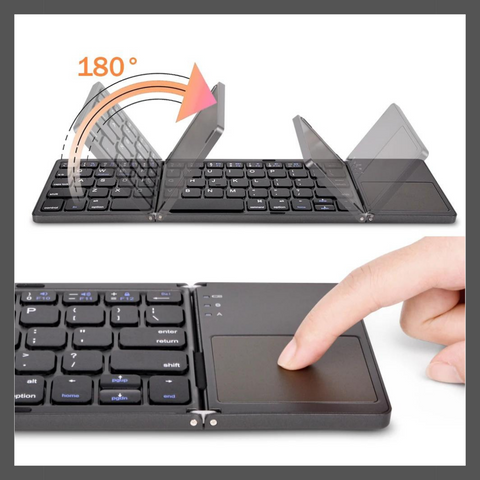 Foldable Bluetooth Keyboard With Touchpad