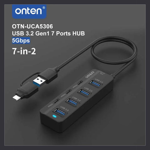 Hub USB 7 in 2