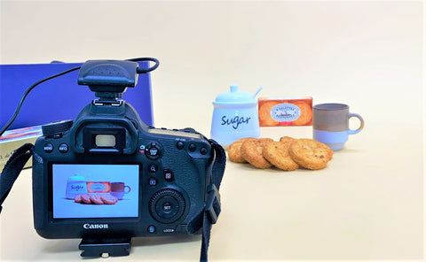 Photo Shoot of Artisan Cookies and Coffee
