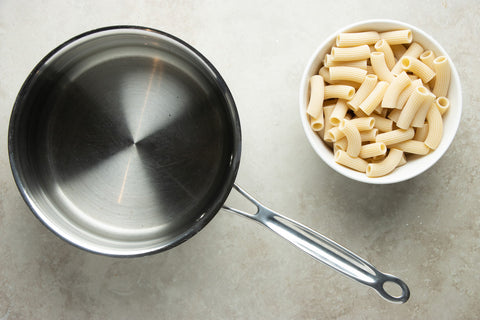 Boil rigatoni pasta