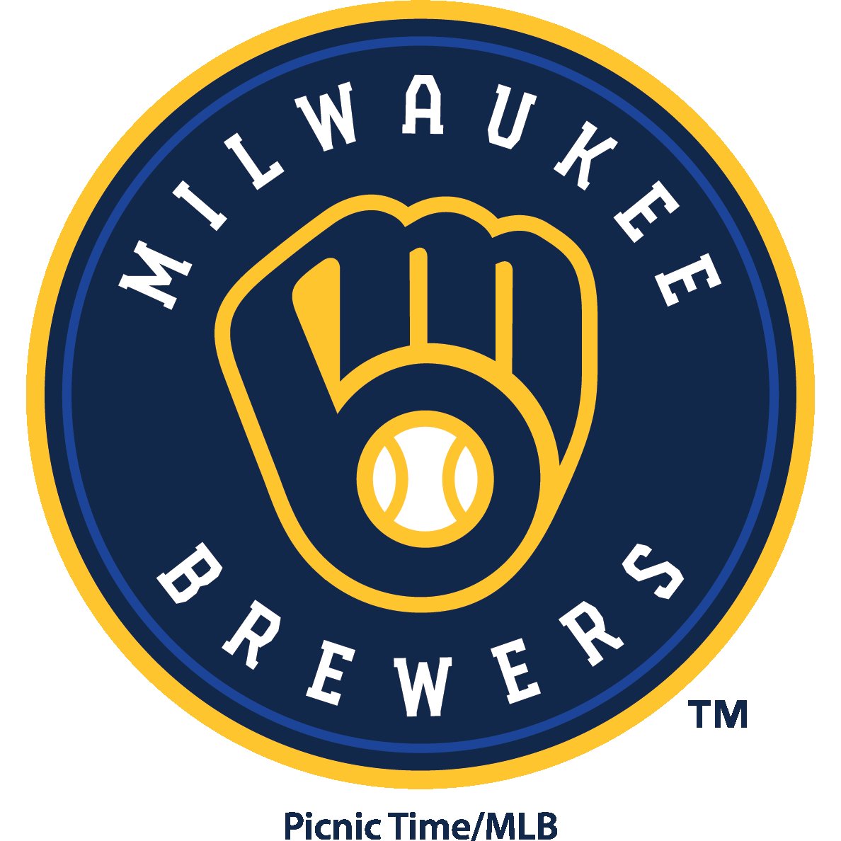 Picnic Time Milwaukee Brewers - Vista Outdoor Picnic Blanket & Tote