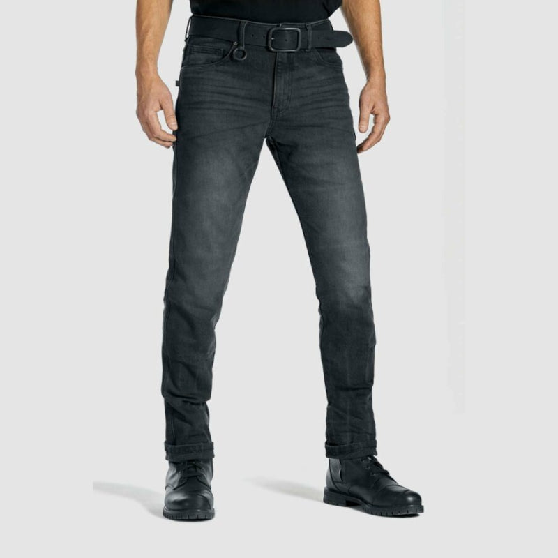 Pando Moto Men's Slim-Fit Dyneema STEEL BLACK 02 - L32 Motorcycle Jeans For  Sale Online 