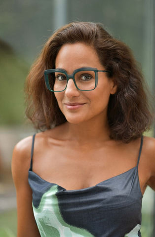 Caroline Abram, founder of Caroline Abram eyewear