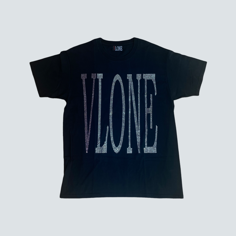 VLONE RHINESTONE LOGO TEE 半袖 Tシャツ 黒 XL | kensysgas.com