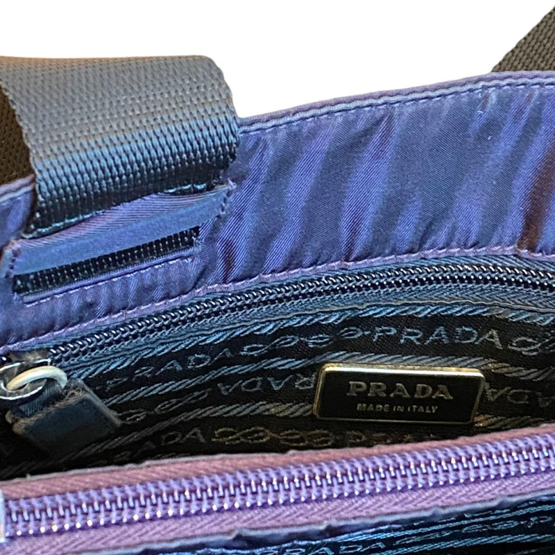 prada purple handbag