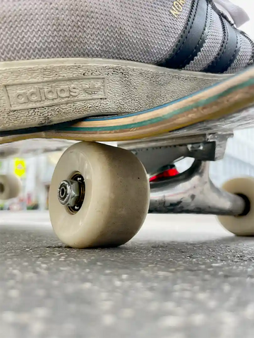 Detail Of Wheelbite On A Skateboard