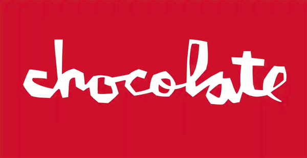 Chocolate Skateboards Chunk Logo Rouge Blanc