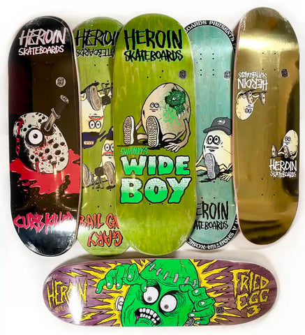 Heroin Egg Shape Skateboard Decks