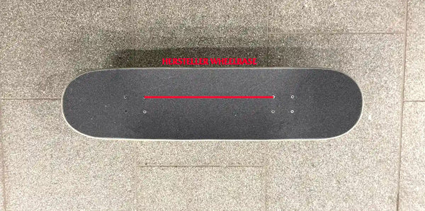 Hersteller Skateboard Wheelbase Grafik