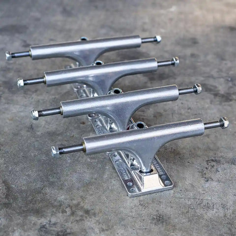 four pieces of Independent stage 4 skateboard trucks