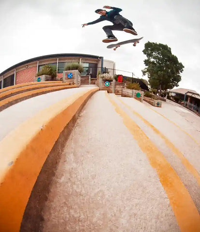 Shane Oneill Backside Flip Skateboard Trick Banner