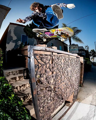 Skateboarder Doing A Heelflip In Emerica Shoes