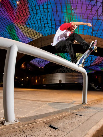 Torey Pudwill Grizzly Griptape Skateboard Action Shot