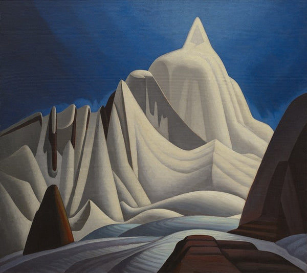 Mountains in Snow: Rocky Mountain Paintings VII,1929