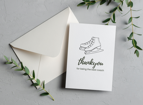 thankyou card for a figure skating coach