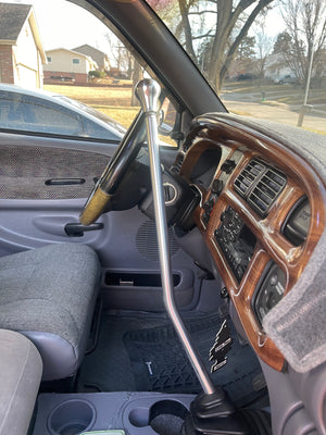 25" Cummins NV4500/5600 Shifter Single Bend 98-05 only - Diesels and Dirtbags - Cummins Shifter Knob