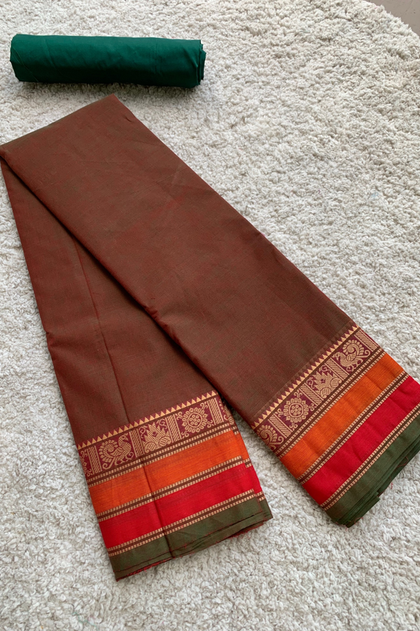 Stylish Kanchi Cotton Saree with Rettai Pettu Border | Kanchi Cotton Sarees