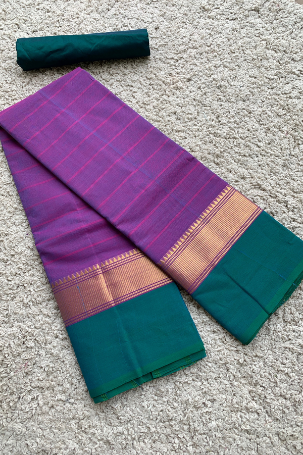 Casual Wear Plain Chettinad Pure Cotton Sarees, Without Blouse, 5.5 m at Rs  700 in Chennai