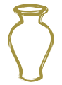 Gold gameplay icon in the shape of a vase