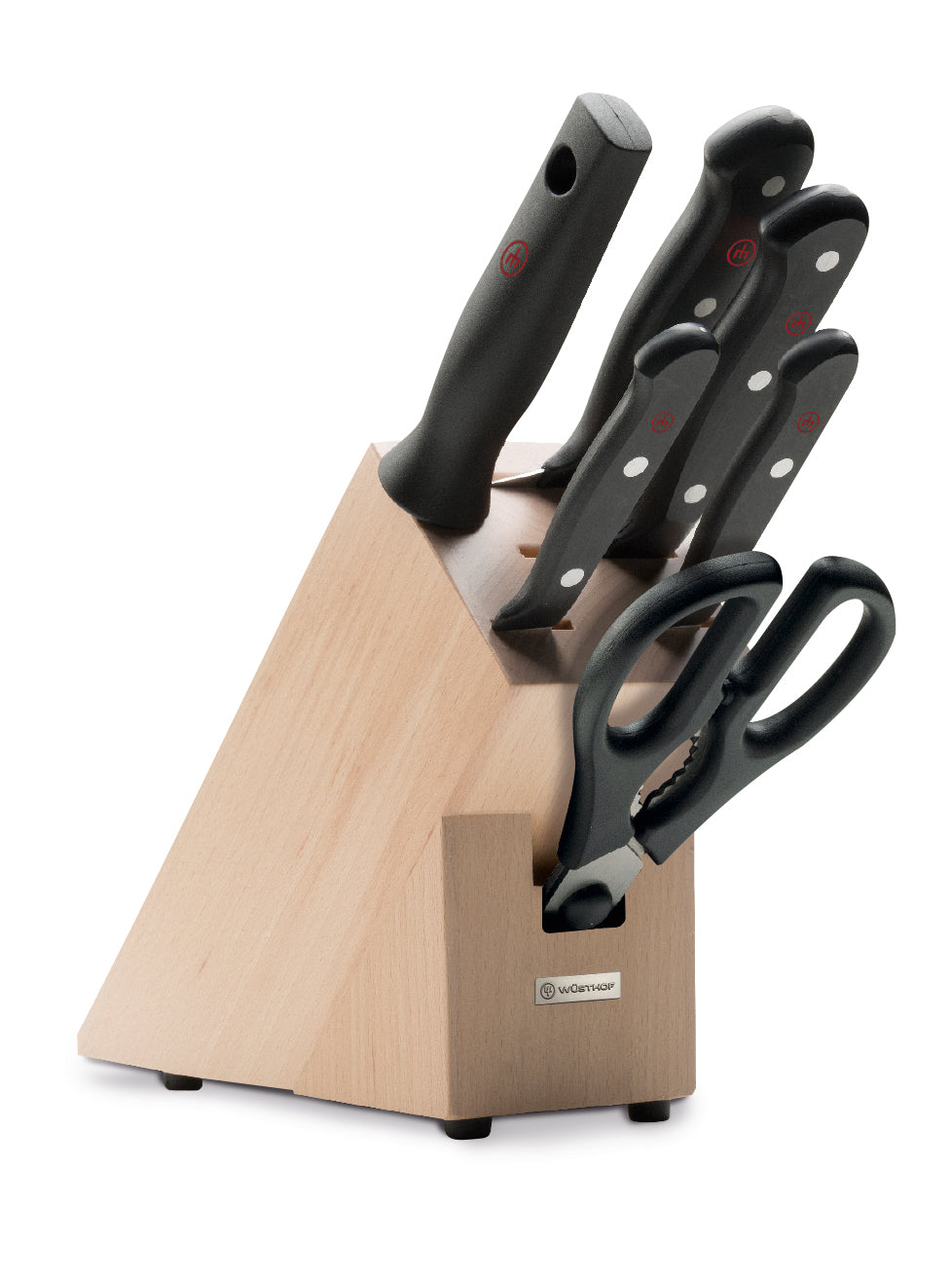 WÜSTHOF Classic White 7-Piece Knife Block Set with Bread Knife