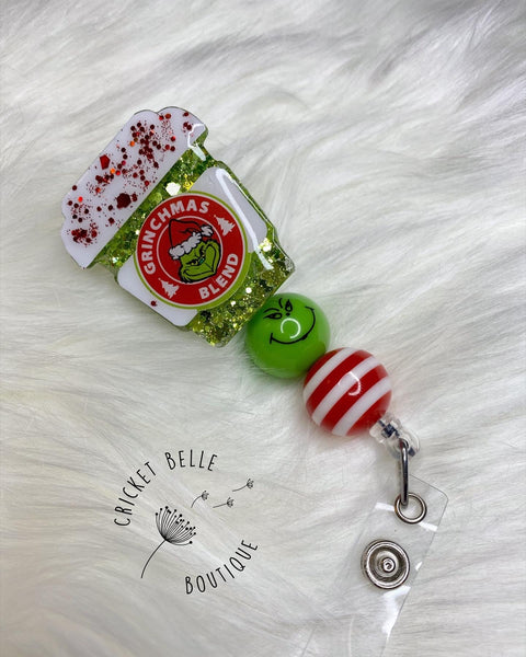 Cute Christmas Retractable Badge Reel - All I want to do is shop online and  watch Christmas movies