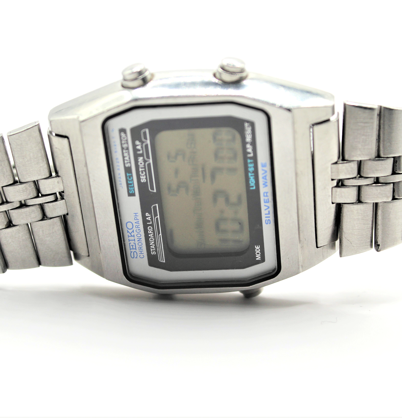 Vintage Seiko Silver Wave Digital Chronograph A229-5040 Original Bracelet -  Toronto Vintage Watches - Vintage Seiko passion