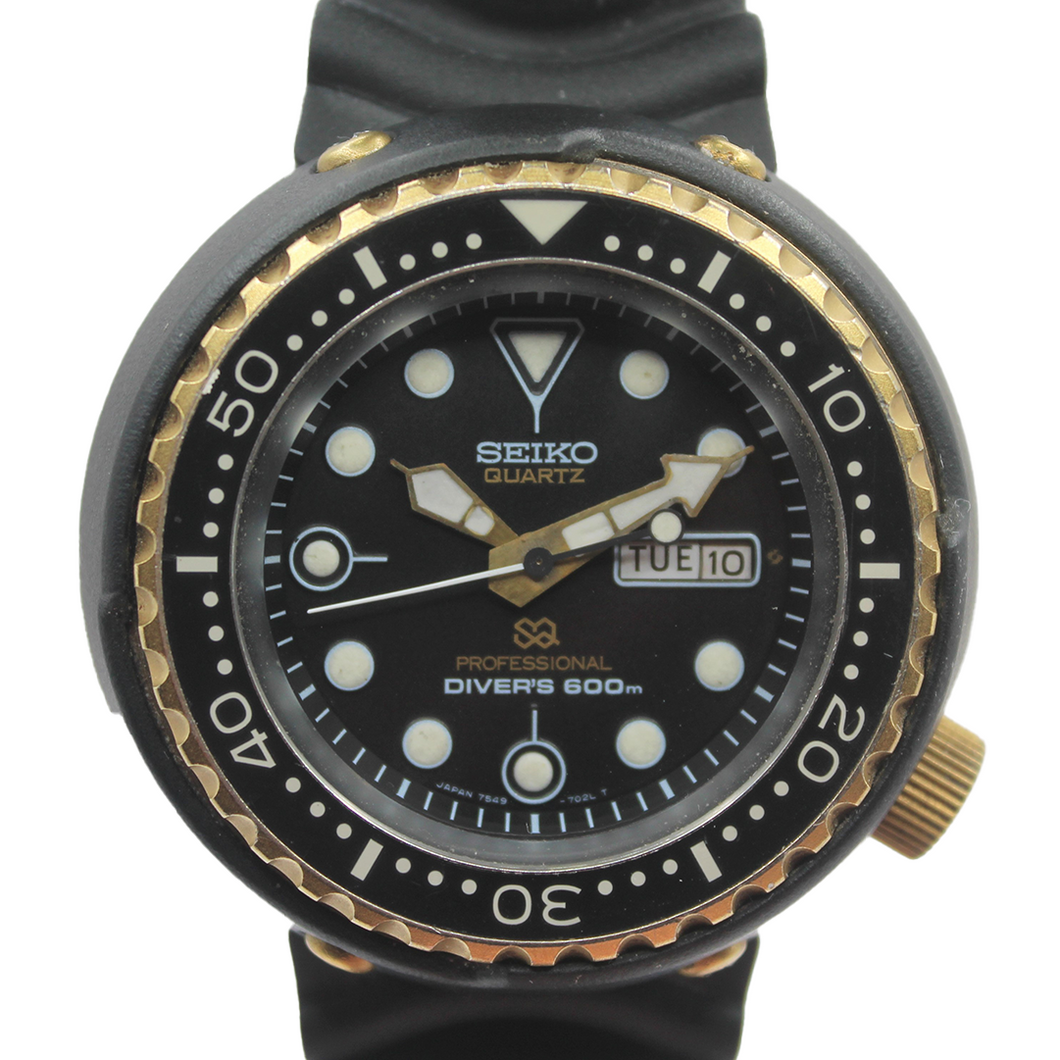 Vintage Seiko Quartz Diver 7549-7009 'Golden Tuna' Original Bracelet -  Toronto Vintage Watches - Vintage Seiko passion