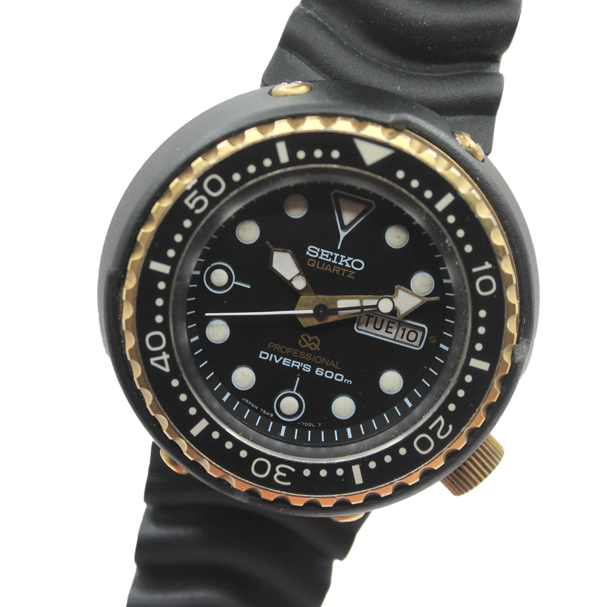 Vintage Seiko Quartz Diver 7549-7009 'Golden Tuna' Original Bracelet -  Toronto Vintage Watches - Vintage Seiko passion