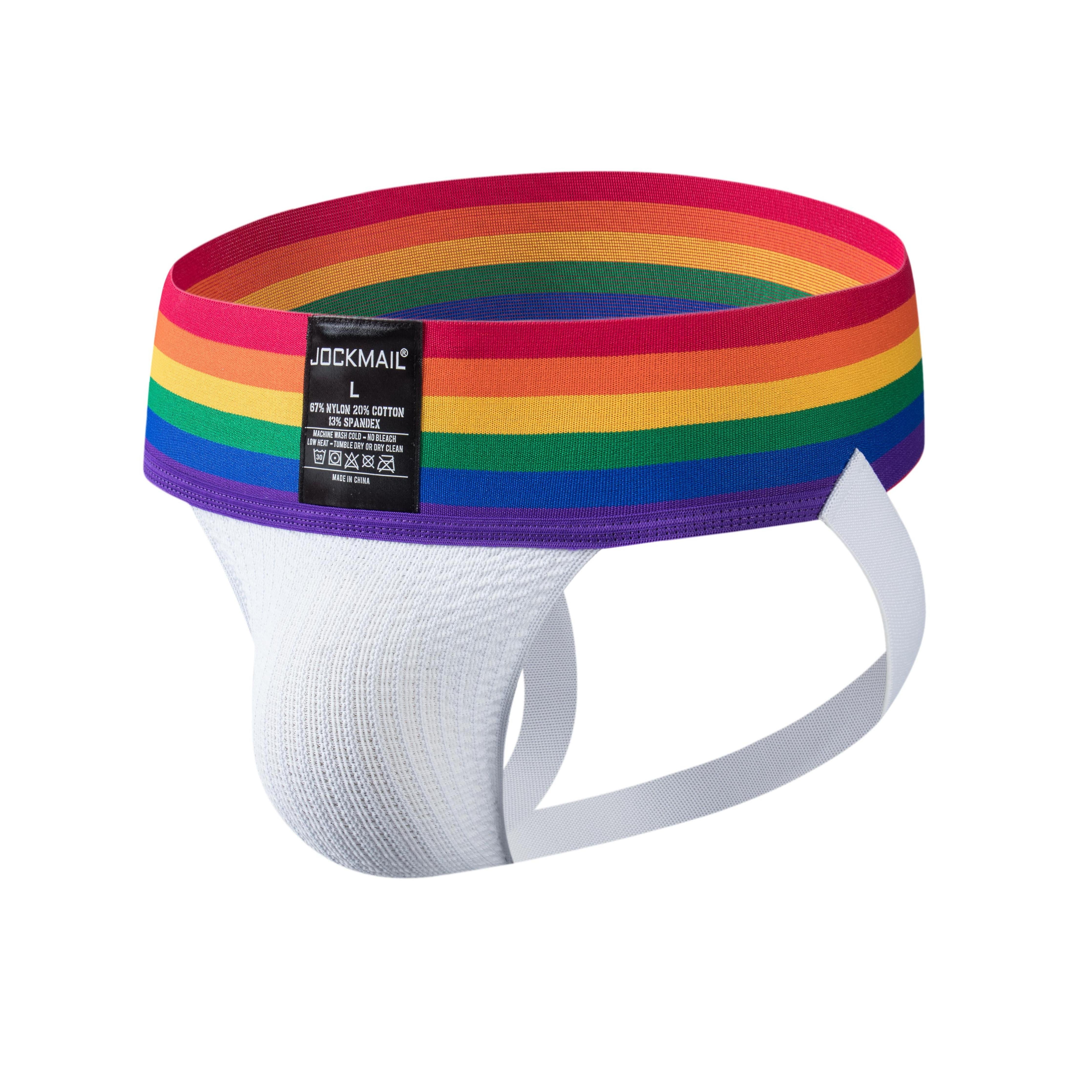 JOCKMAIL Rainbow White Brief Underwear – INVI Expressionwear