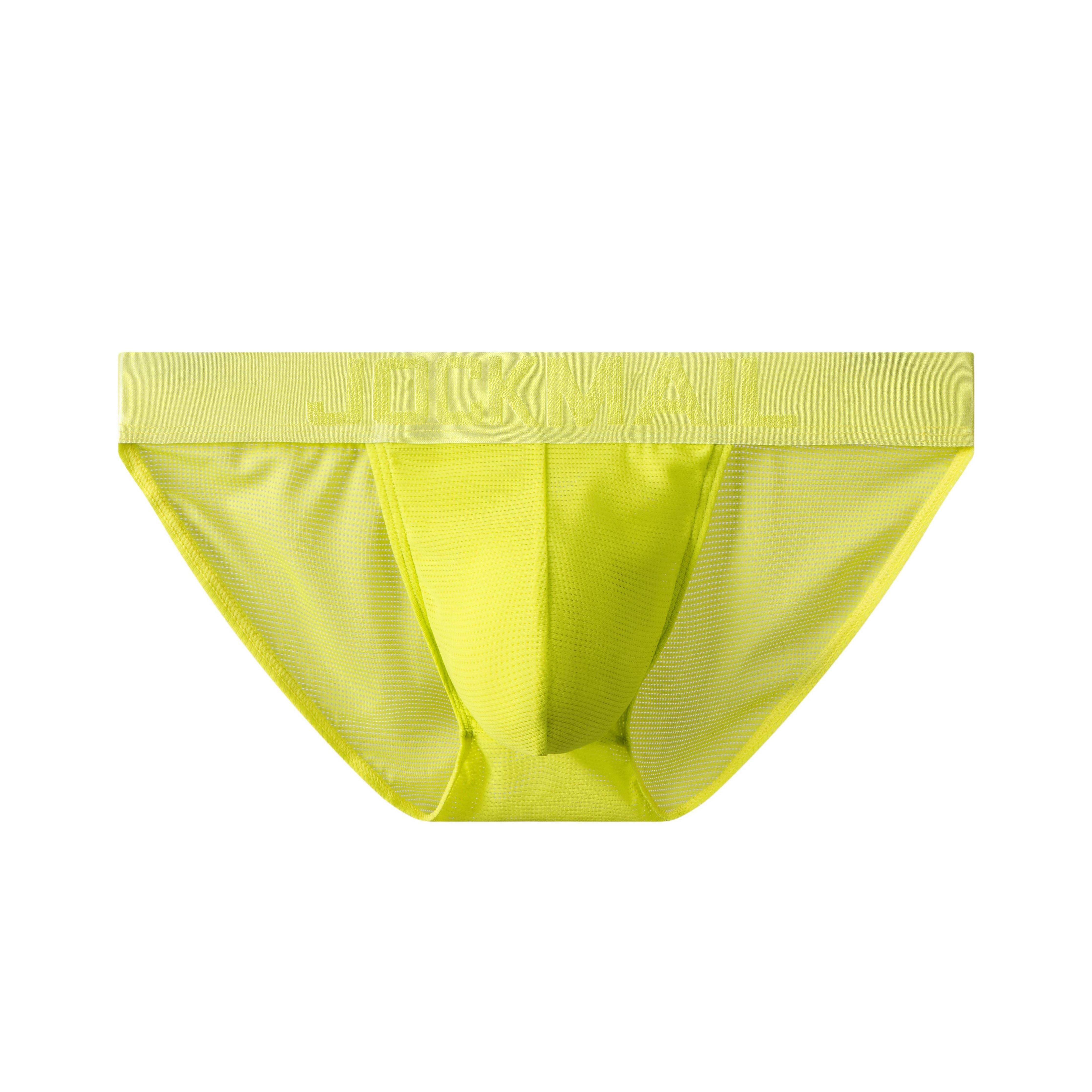 St33le Stripe Sheer Neon Low Rise Briefs Neon Yellow 10400 at International  Jock