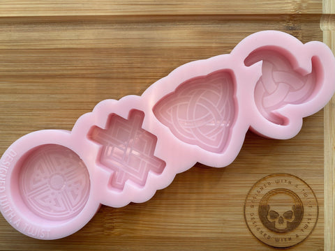 Viking Compass Wax Melt Silicone Mold for Resin. Wax Melt Silicone Mould. 