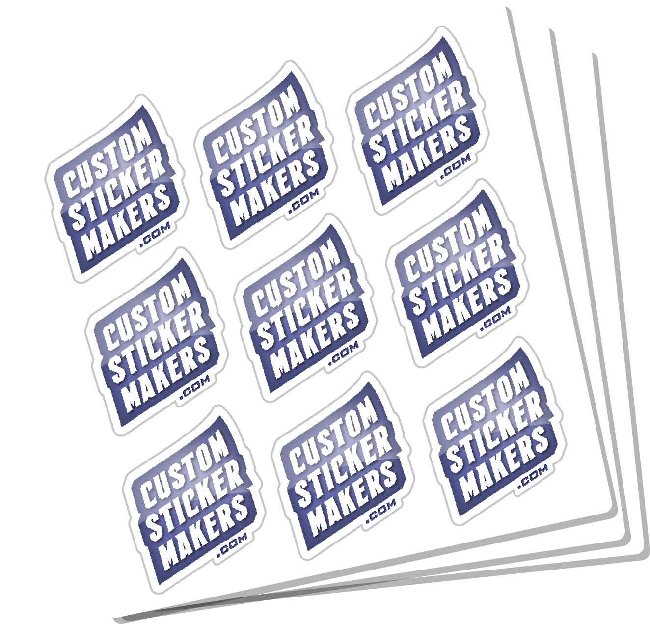 Custom Sticker Maker's kiss cut sticker type