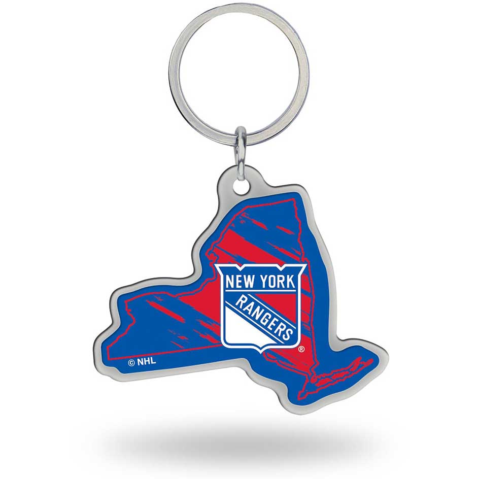 St. Louis Blues Metallic State Shape Keychain