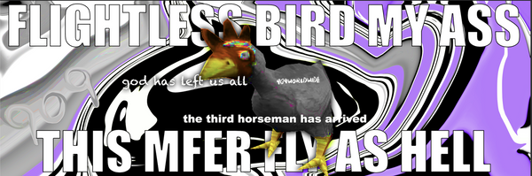"THIS BIRD FLY AS HELL" FLAG