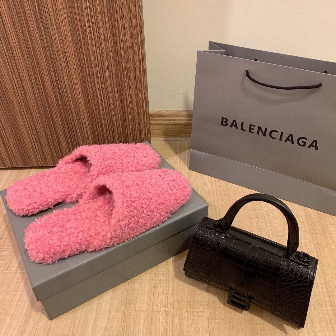 Balenciaga new women's shoes flat half slippers without heel