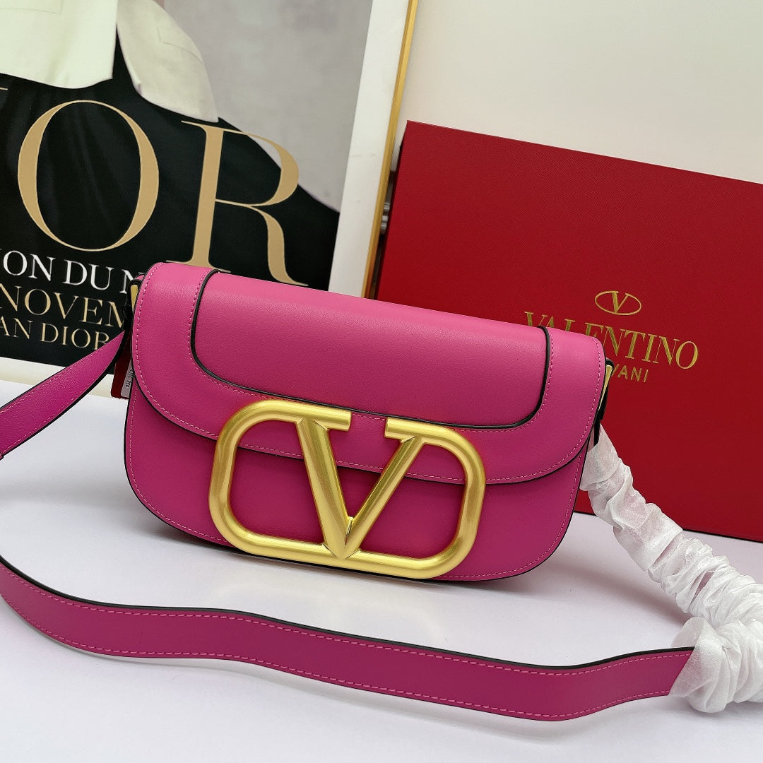 Valentino Women Leather Shoulder Bags Satchel Tote Bag Handbag-5